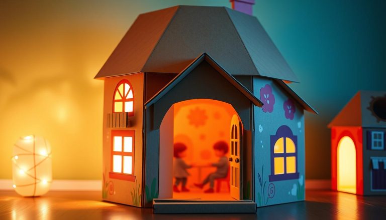 jak zrobić domek z kartonu dla dzieci