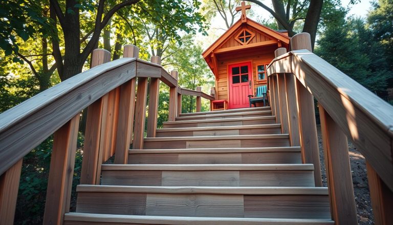 jak zrobić schody do domku dla dzieci