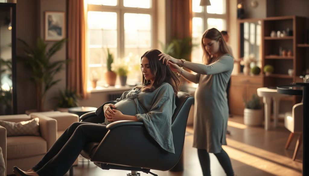 fryzjer dla kobiet w ciąży