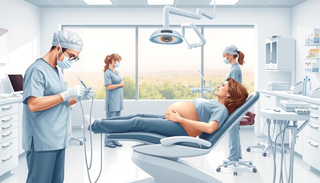 przebieg ekstrakcji zęba w ciąży